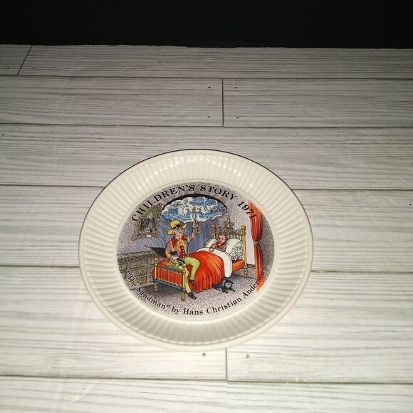 Wedgwood Children’s Story Series Small Plate 1971 The Sandman Christian Andersen - Picture 1 of 7